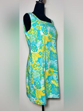 Briggs Petite Vintage Mod Floral Shift Dress - Size 12P